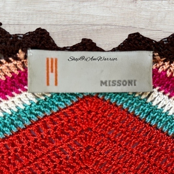 Missoni RARE crochet zigzag chevron long duster cardigan *shop@iamwarrior - Picture 14 of 16